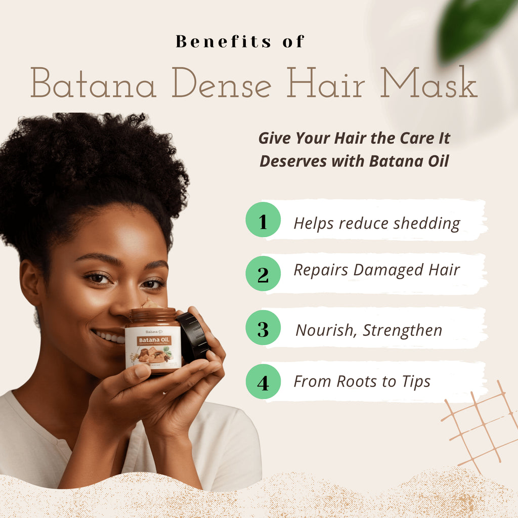 Batana Dense Hair Mask, Deep Moisturizing Repair Dye Perm Hair