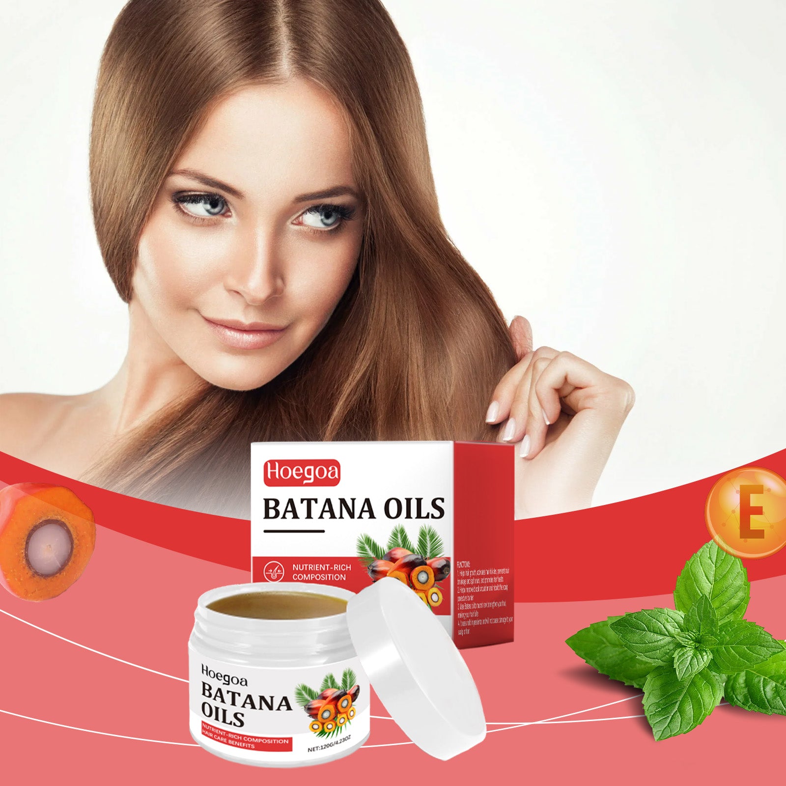 Batana Root Strength Hair Oil. Repairs Frizzy and Smooth Hair