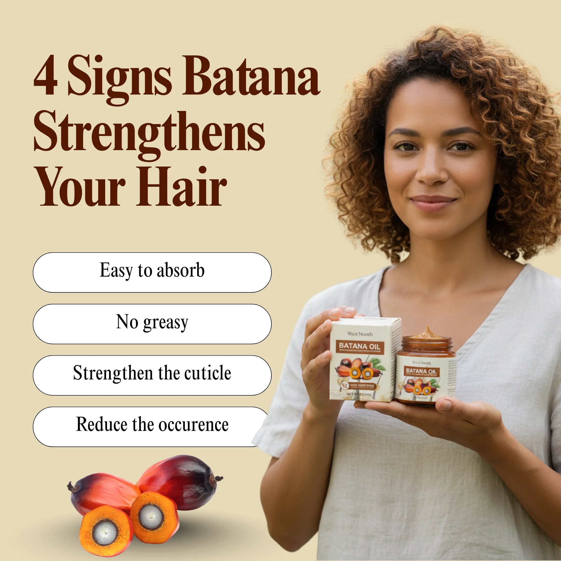 Batana Nourishing Hair Conditioner Restores Dry and Softens Hair