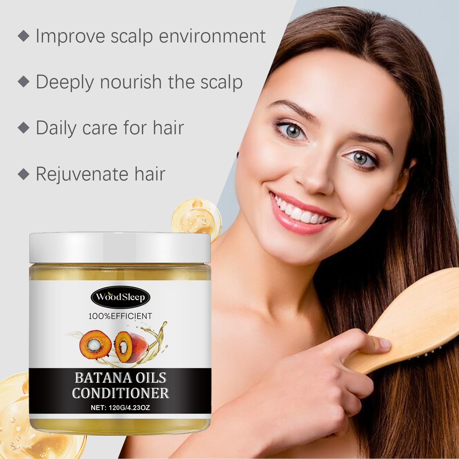 Batana Oil Conditioner – Deeply Moisturizes, Softens for Silky