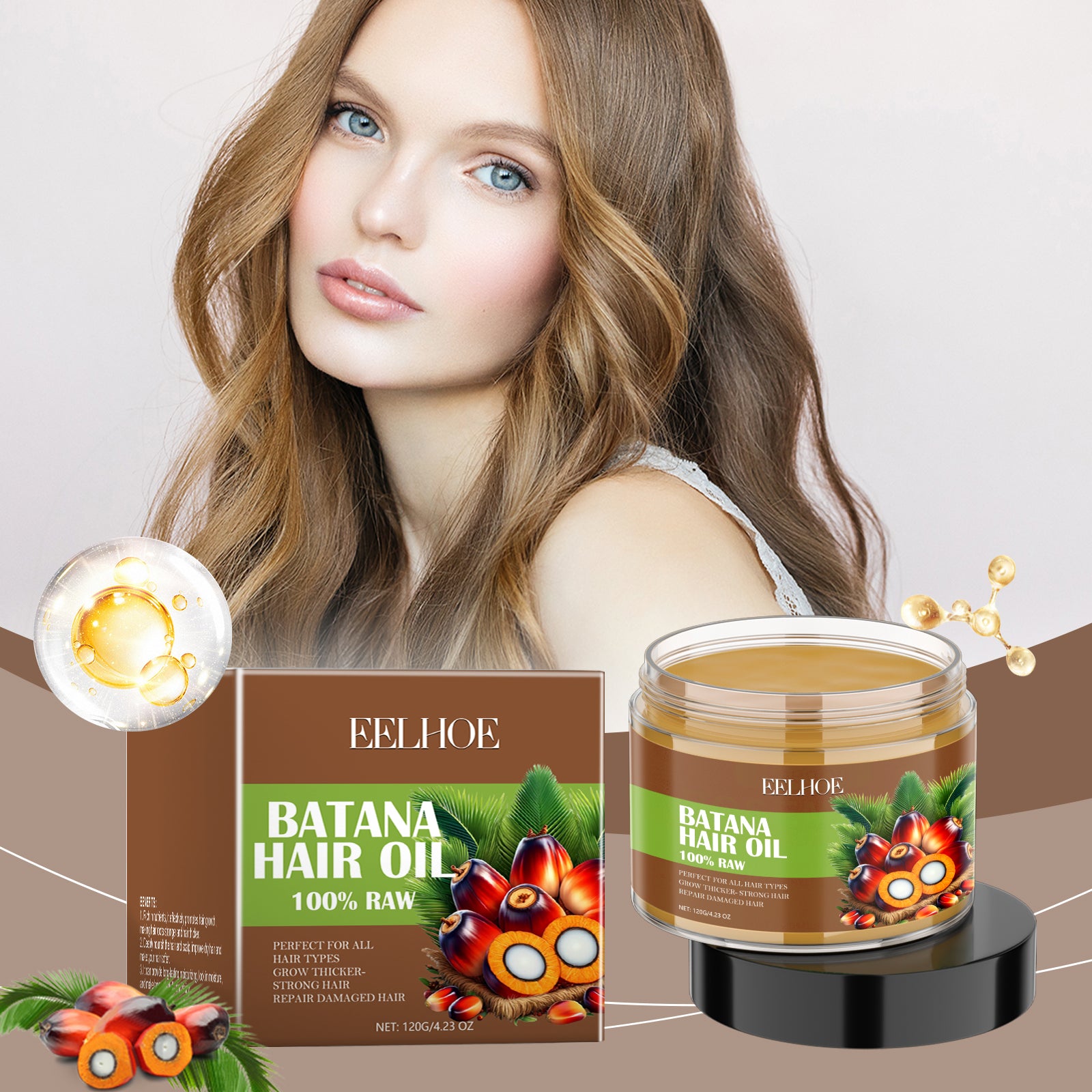 Batana Hair Revival Oil Care, Nourishes And Moisturizes